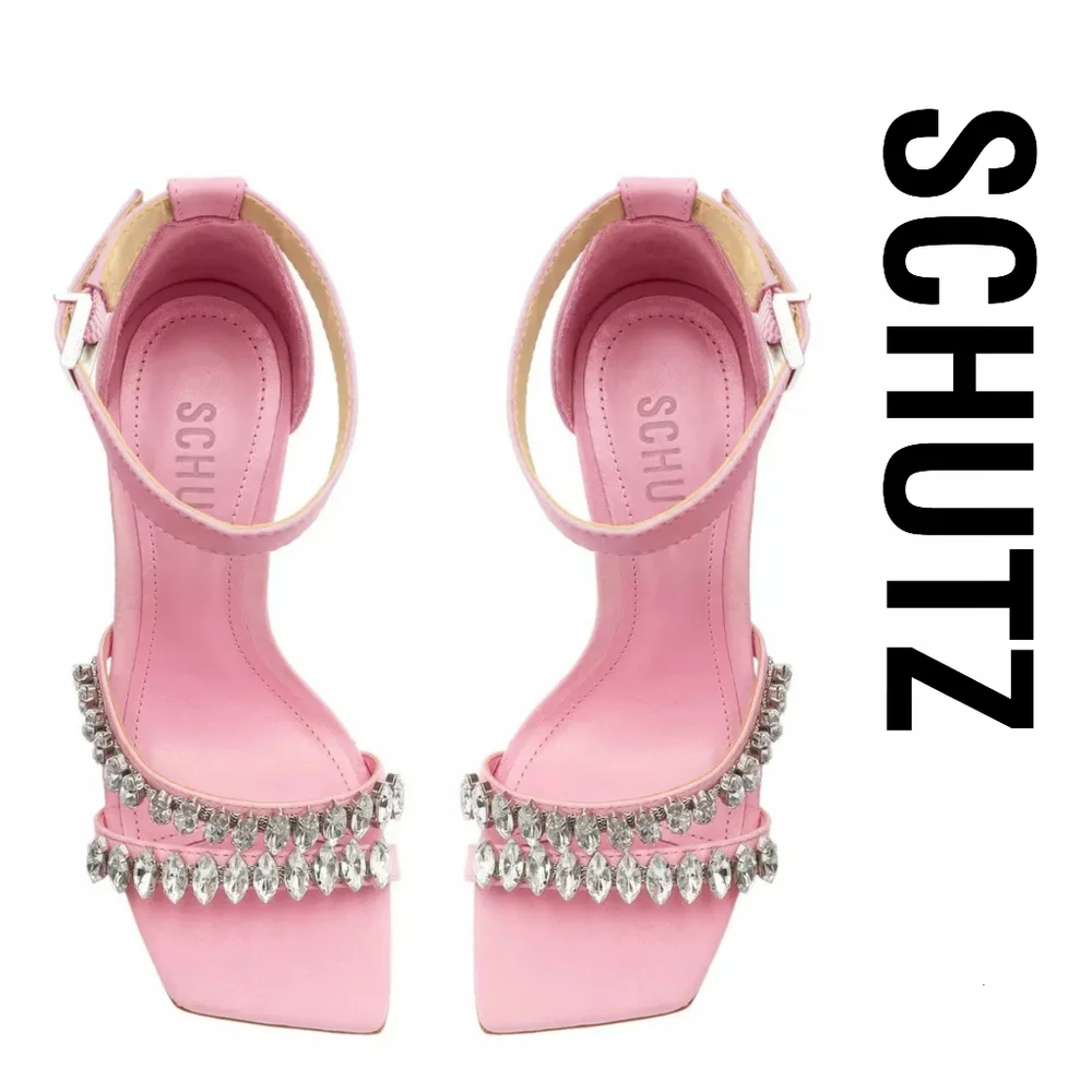 SCHUTZ Linsey Club Rose Size 7 Pink